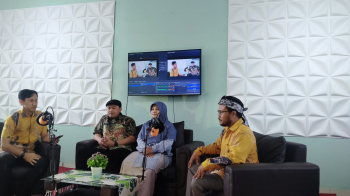 Dokumentasi Kegiatan Podcast di PBSI IKIP Siliwangi