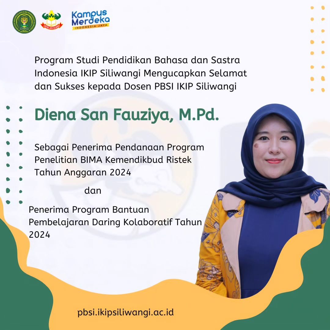 Haloo Indonesia ???

Kami ucapkan selamat kepada Kaprodi kami tercinta Ibu Diena San Fauziya, M.Pd. dan tim atas prestasi yang gemilang ...